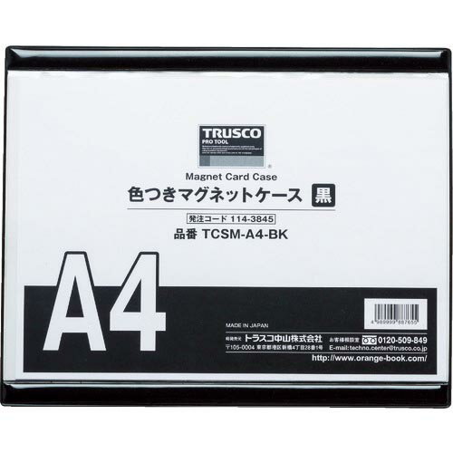 TRUSCO Ĥޥͥåȥ A4  ( TCSM-A4-BK ) ȥ饹滳()