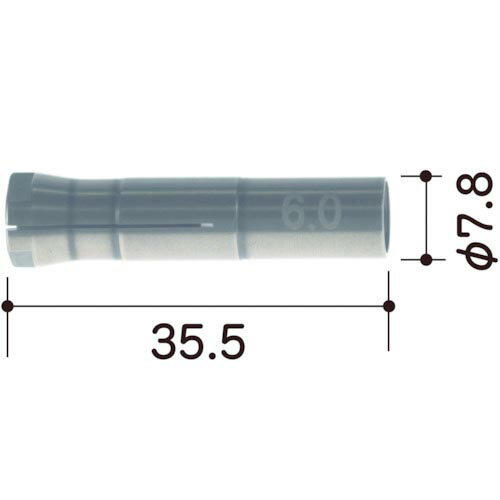 E‐FORCE ( 永興電機工業 ) コレットチャック(Φ6.0mm) ロータリー Φ6タイプ専用 ( DCB60 )