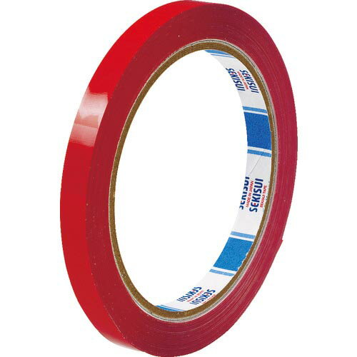 積水 バッグシーラーテープHタイプ 赤 9×50 ( P802R01 ) 積水化学工業(株)