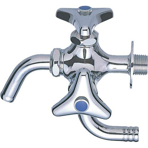 SANEI 万能二口横水栓 呼び13用 散水ホース接続 日本製 ( F12A-13 ) SANEI(株)