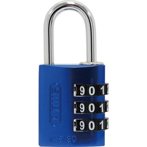 ABUS ナンバー可変式ダイヤル錠 幅31mm ツル径5mm ブルー ( 145-BIGD/30 BLUE ) アバス社