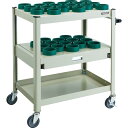 TRUSCO TCW型ツーリングワゴン HSK100A BT50 NT50 33個 スライド棚付 NG色 ( TCW-TD02CA-NG ) トラスコ中山(株)