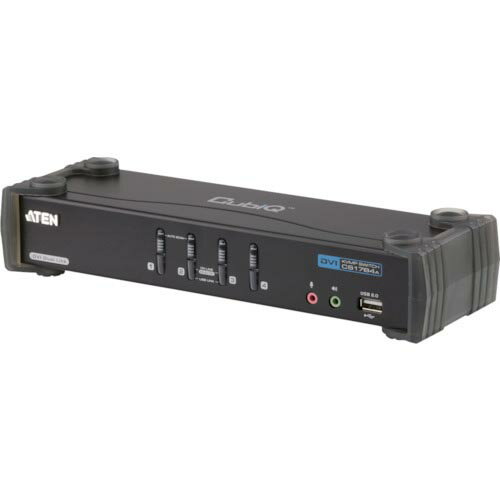 ATEN ( ATEN ) KVMPスイッチ 4ポート / DVI / デュアルリンク / USB2.0ハブ搭載 ( CS1784A ) ATENジャパン(株)