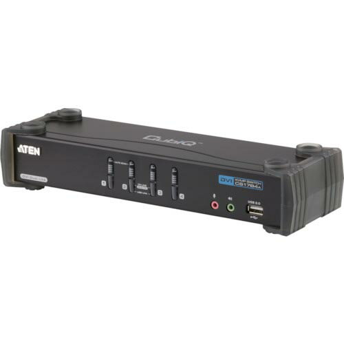 ATEN　KVMPスイッチ　4ポート　／　DVI　／　デュアルリンク　／　USB2．0ハブ搭載 ( CS1784A ) ATENジャパン（株）