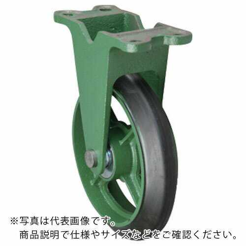 東北車輛製造所 鋳物製キャスター 標準型固定金具付ゴム車輪 100パイ ( 100KB ) (株)東
