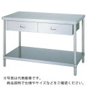 シンコー ステンレス作業台片面引出付(ベタ板棚タイプ・SUS304) 1200×600×800 ( WDBN-12060 ) シンコー(株)