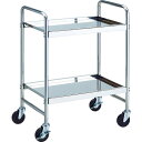TRUSCO ストロングカート2段式 導電ゴム車輪 (SUS304)W660XD450XH900 ( SUC-12DG ) トラスコ中山(株)