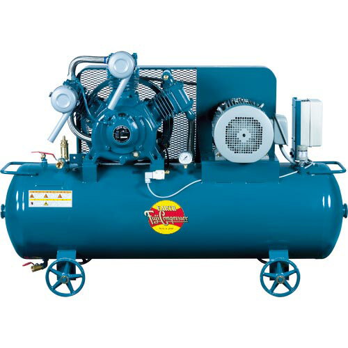 富士 レシプロコンプレッサー(給油式) 汎用形空冷コンプレッサー 7.5KW 60Hz ( FS-75LPMT-60 ) (株)富士コンプレッサー製作所