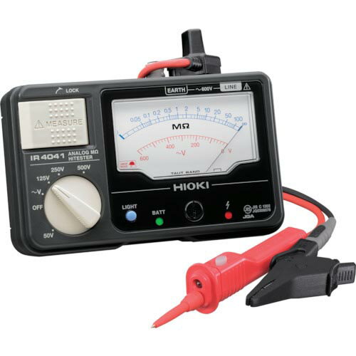 HIOKI アナログ絶縁抵抗計(4レンジ) IR4041-11 書類3点付 ( IR4041-11SYORUI3TENTUKI ) 日置電機(株) 【メーカー取寄】