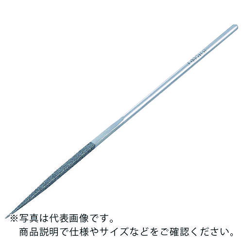 特長：ダイヤモンド砥粒をヤスリ台金に均一に分布させ、砥粒の鋭利な切れ刃を強固に保持して表面に突出させているため、最初の鋭い切れ味のまま長寿命を保ちます。タイプ(精密用；仕上げ研削・修正・すり合わせなど、鉄工用：荒研削・剛性を要する重研削など)、種類(5・8・10・12本組：大きさの単位)、形状(平：平面用、半丸：R部用、丸：丸穴用、角：角穴用、三角：各部用)の中から用途に合ったものを選択ください。ご希望の砥粒や特殊形状のご相談にも応じます。用途：超硬合金、焼き入れ鋼、セラミックス、ガラス、強化プラスチックなどの硬質材の研削加工に最適。超硬合金、焼き入れ鋼、セラミックス、ガラス、強化プラスチックなどの硬質材の研削加工に最適。バイト、エンドミル、ガラスなどの面取り、金型のすり合わせ、金型の磨き。仕様：粒度(#)：140組タイプ：8本組形状：角全長(mm)：180刃長(mm)：60柄の形状：丸幅(mm)：2.7粒度：#140(S5・S8)、#170(S10・S12)注意：5本組、8本組、10本組、12本組というのはヤスリの大きさを表す通称であって、5本入り、8本入り、10本入り、12本入りという意味ではありません。寸法は呼び寸法です。寸法精度が必要な場合はご相談ください。　●代表画像について 商品によっては、代表画像を使用している場合がございます。 商品のカラー、サイズなどが異なる商品をイメージ画像として 使用させて頂いている場合がございます。 必ず、商品の品番と仕様をご確認のうえ、ご注文お願いいたいます。 　●北海道・沖縄・離島・一部地域の送料について 別途追加で送料がかかる場合がございます。 送料がかかる場合は、メールにて送料をご連絡させて頂き、 お客様にご了承頂いてからの手配となります。 　●お買上げ明細書の廃止について 当店では、個人情報保護と環境保護の観点から同封を廃止しております。 お買上げ明細書が必要な場合は、備考欄に「お買上げ明細必要」と 記載お願いいたします。 当店からの出荷の場合は、同封にて発送させて頂きます。 （※メーカー直送の場合は、PDFデータをメールさせて頂きます。） 　注意事項 ※商品名に【2個セット】等、数量の明記がない場合は1個での販売となります。