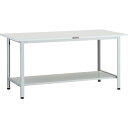 TRUSCO 軽荷重作業台(200kg)AO型 1500X750XH740 下棚2枚付 ホワイト色 ( AO-1575LT2 ) トラスコ中山(株)