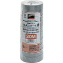 TRUSCO 脱鉛タイプビニールテープ 19mmX20m 10巻入り グレー ( GJ-2120 GY(グレー)(20M)(10カンイリ) ) トラスコ中山(株)(4)
