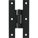 【SALE価格】光 ウエスタン蝶番 黒 中 ( KWB-52 ) (株)光