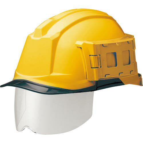 ミドリ安全 IDケース付ヘルメット(ワイドシールド付) SC-19PCLS-ID RA3 アルファ イエロー/スモーク ( ..