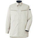 ミドリ安全 男女共用 ハーネス対応 長袖シャツ VES2591 上 シルバーグレー L ( VES2591-UE-L ) ミドリ安全(株)
