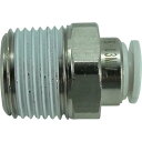 チヨダ ファイブメイルコネクタ W(白)6mm・R3/8 ( F6-03MW ) 千代田通商(株)