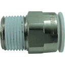 チヨダ ファイブメイルコネクタ W(白)12mm・R3/8 ( F12-03MW ) 千代田通商(株)