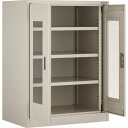 TRUSCO フリッパードアーキャビネット 1010X650XH1335 アクリル窓付 ( FPD-453G ) トラスコ中山(株)