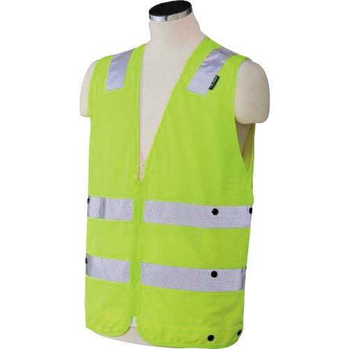 BT スーパークールサマーベスト イエロー フリーサイズ ( TBV HI-VIS-011 YA ) 東洋物産(株)