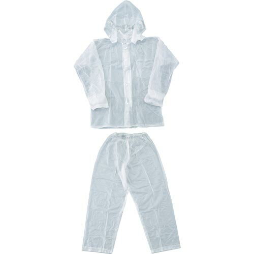TRUSCO レインスーツ 4Lサイズ クリア ( TRW904L ) トラスコ中山(株)