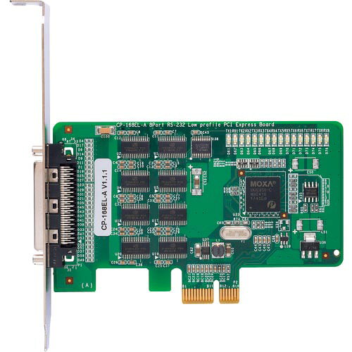 MOXA ( アイ・ビー・エス・ジャパン ) 8ポートRS-232C ロープロファイル PCIExpressボード ( CP-168EL-A )