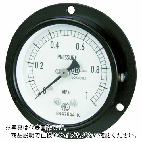 長野 普通形圧力計 D枠埋込型 Φ60 最小目盛0.100 ( AA15-221-6.0MP ) 長