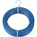 【SALE価格】TRUSCO メッキ付ワイヤーロープ PVC被覆タイプ Φ4(6)mmX20m ( CWP-4S20 (4MMX20M) ) トラスコ中山(株)