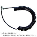 TRUSCO ハイパワーコイルホース高圧用 2.5MPa 5.7m ( HPC-7K 5.7M(タイアツ2.5MPA) ) トラスコ中山(株)