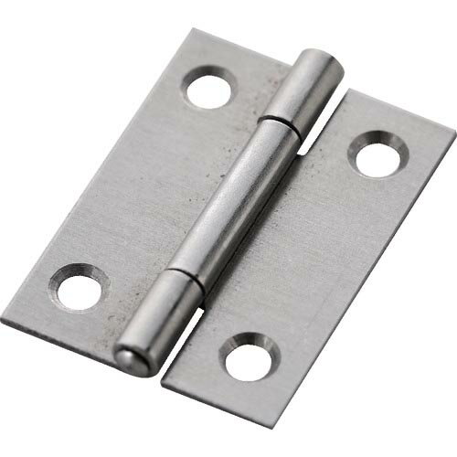 TRUSCO スチール製薄口普通蝶番 生地仕上げ 全長31.5mm (10個入) ( 550-32N