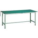 【SALE価格】TRUSCO 軽荷重作業台(300kg)AE型 1800X750XH742 帯電防止マット張り グリーン色 ( AE-1800D ) トラスコ中...