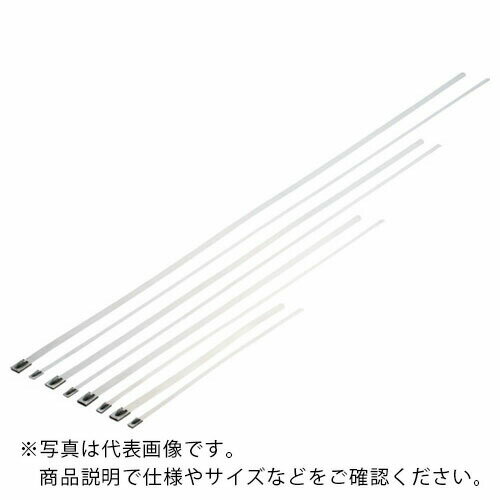 PANDUIT MLTタイプ 自動ロック式ステンレススチールバンド SUS304 幅7.9mm 長さ362mm 50本入り ( MLT4H-LP ) パンドウイ...