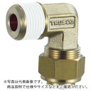 TRUSCO 配管継手 クイックシール継手 インサートレスエルボ Φ6 呼びR1/4 ( TSA-6-02L (インサ-トレス 6 R1/4) ) トラスコ中山...