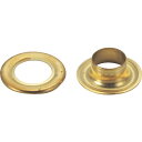 TRUSCO 両面ハトメ 真鍮 15mm 50組入 (円筒ケース入) ( THP-B15 (15MM 50クミイリ) ) トラスコ中山(株)