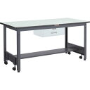 【SALE価格】TRUSCO 中荷重作業台(500kg)CFW型 1800X750XH740 1段引出付 ダークグレー色 ( CFWP-1875F1 ) トラス...
