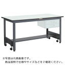 【SALE価格】TRUSCO 中荷重作業台(500kg)CFW型 1800X900XH740 2段引出付 ダークグレー色 ( CFWR-1890F2 ) トラス...