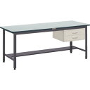 【SALE価格】TRUSCO 中荷重作業台(500kg)AEW型 900X600XH740 2段引出付 ダークグレー色 ( AEWP-0960F2 (F-2NG...