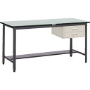 【SALE価格】TRUSCO 中荷重立作業台(500kg)HAEW型 900X600XH885 2段引出付 ダークグレー色 ( HAEWR-0960F2 (90...