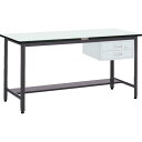 【SALE価格】TRUSCO 中荷重立作業台(500kg)HAEW型 1800X900XH885 2段引出付 ダークグレー色 ( HAEWR-1890F2 (1...