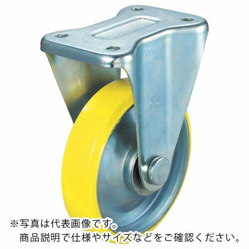 TRUSCO 帯電防止ウレタンキャスター 固定 Φ100 ( TYUEK-100 ) トラスコ中山(