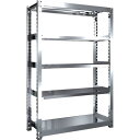 【SALE価格】TRUSCO ステンレス製中量ボルトレス棚 SM3型 W1200×D471×H1800 5段 単体 ( SM3-6455 ) トラスコ中山(株)