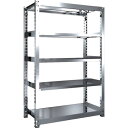 【SALE価格】TRUSCO ステンレス製中量ボルトレス棚 SM3型 W1200×D571×H1800 5段 単体 ( SM3-6465 ) トラスコ中山(株)