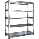 【SALE価格】TRUSCO ステンレス製中量ボルトレス棚 SM3型 W1500×D571×H1800 5段 単体 ( SM3-6565 ) トラスコ中山(株)
