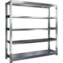 【SALE価格】TRUSCO ステンレス製中量ボルトレス棚 SM3型 W1800×D471×H1800 5段 単体 ( SM3-6655 ) トラスコ中山(株)