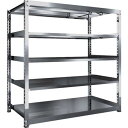 【SALE価格】TRUSCO ステンレス製中量ボルトレス棚 SM3型 W1800×D921×H1800 5段 単体 ( SM3-6695 ) トラスコ中山(株)