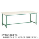 【SALE価格】TRUSCO 軽荷重作業台高さ調節式(150kg)AEM型 1500X900XH650~950 基本タイプ グリーン色 ( AEM-1509 (...