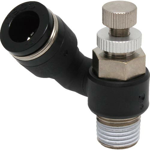 PISCO スピードコントローラ フリー メーターアウト制御チューブ10ネジR1/4 ( JSS10-02A ) (株)日本ピ..