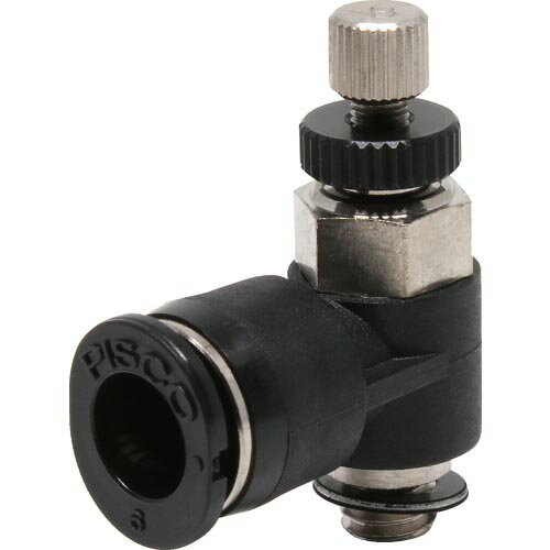 PISCO スピードコントローラ エルボ メーターイン制御チューブ6ネジM5X08 ( JSC6-M5B ) (株)日本ピスコ