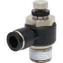 PISCO スピードコントローラ エルボ メーターイン制御チューブ10ネジR1/2 ( JSC10-04B ) (株)日本ピスコ