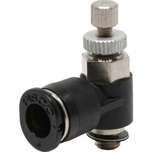 PISCO スピードコントローラ エルボ メーターアウト制御チューブ6ネジM5X08 ( JSC6-M5A ) (株)日本ピスコ