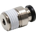 PISCO チューブフィッティング 六角穴付ストレート チューブ6 接続口径R1/4 ( POC6-02 ) (株)日本ピスコ
